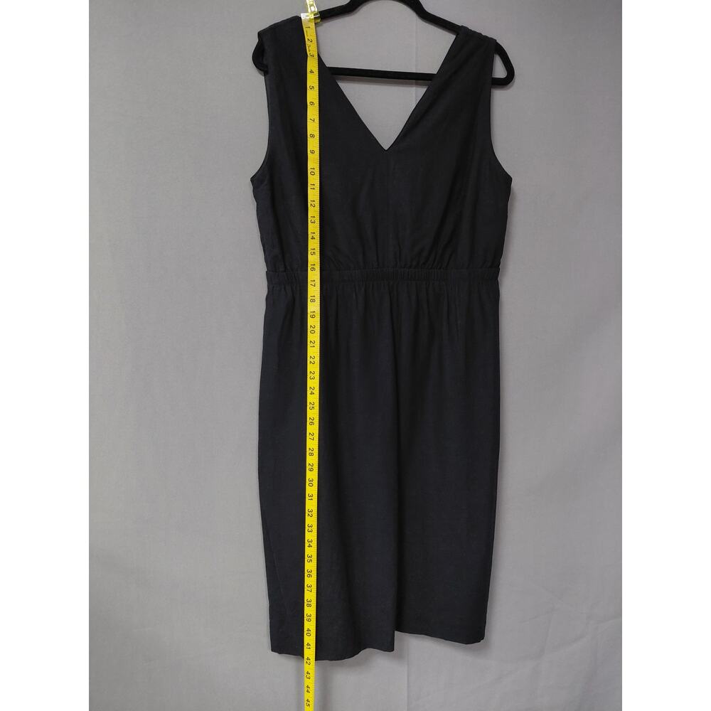 NWT ANN TAYLOR Black Knee Length Lightweight Dress Women Size 10 - Picture 7 of 12